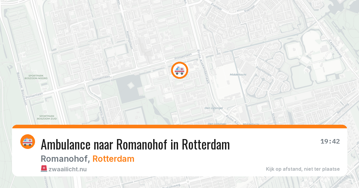 Ambulance naar Romanohof in Rotterdam — 1 jun 2026