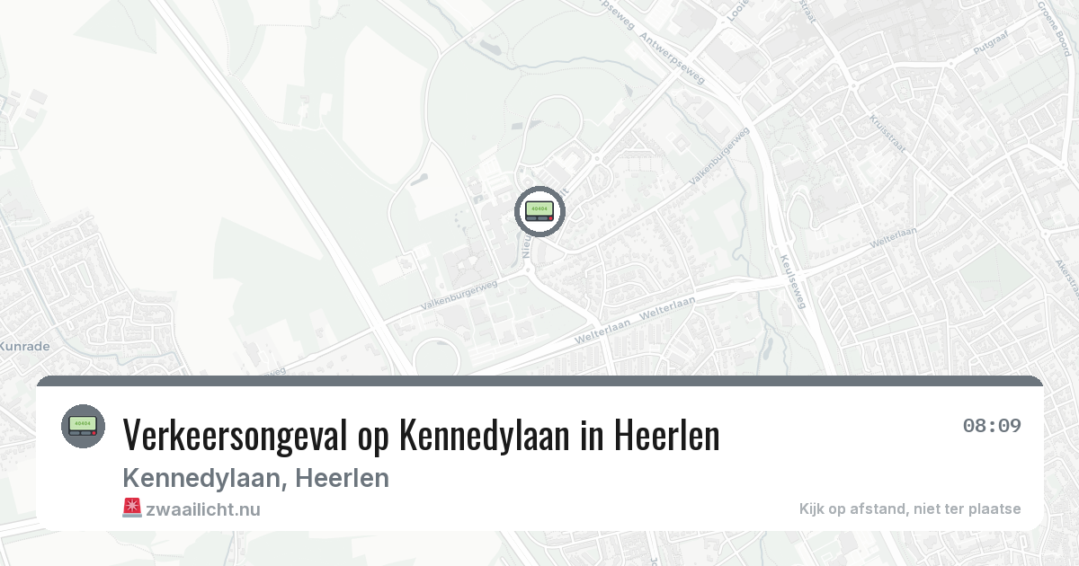 Verkeersongeval op Kennedylaan in Heerlen — 5 mei 2026