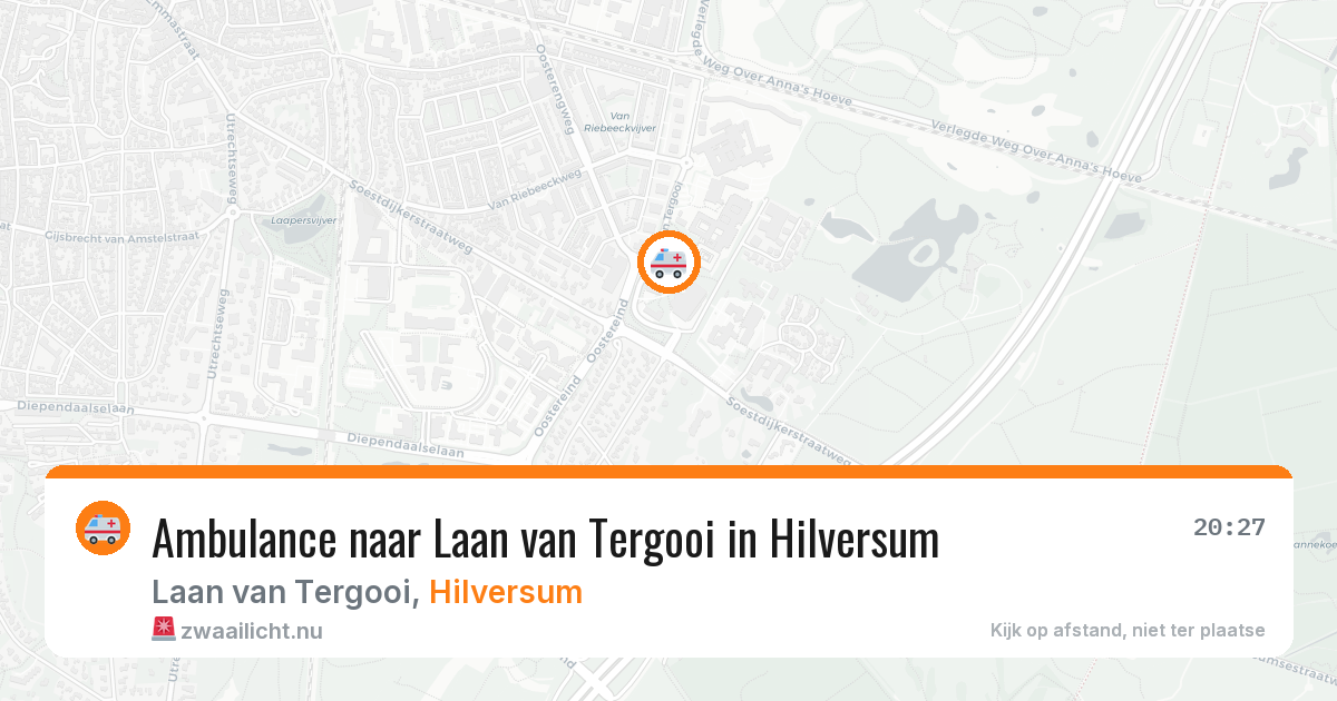 Ambulance naar Laan van Tergooi in Hilversum — 8 apr 2026