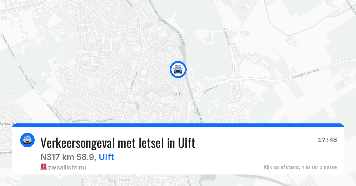 Verkeersongeval met letsel in Ulft — 18 jul 2026