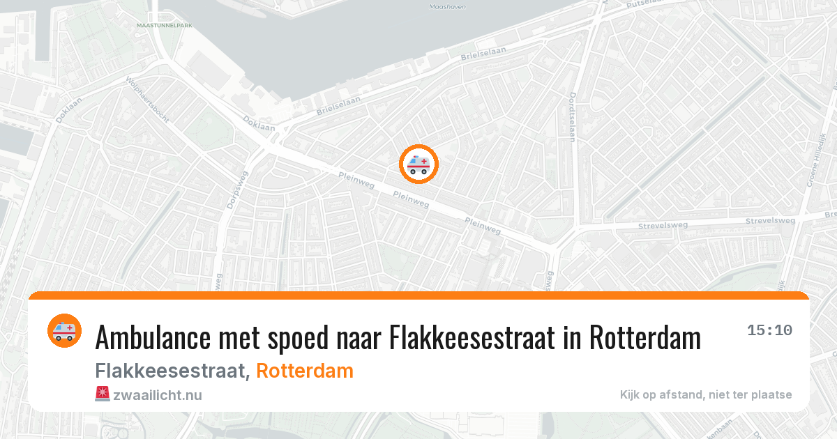 Ambulance met spoed naar Flakkeesestraat in Rotterdam — 23 jul 2026