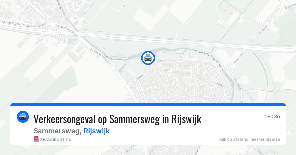 Verkeersongeval op Sammersweg in Rijswijk — 26 jan 2026