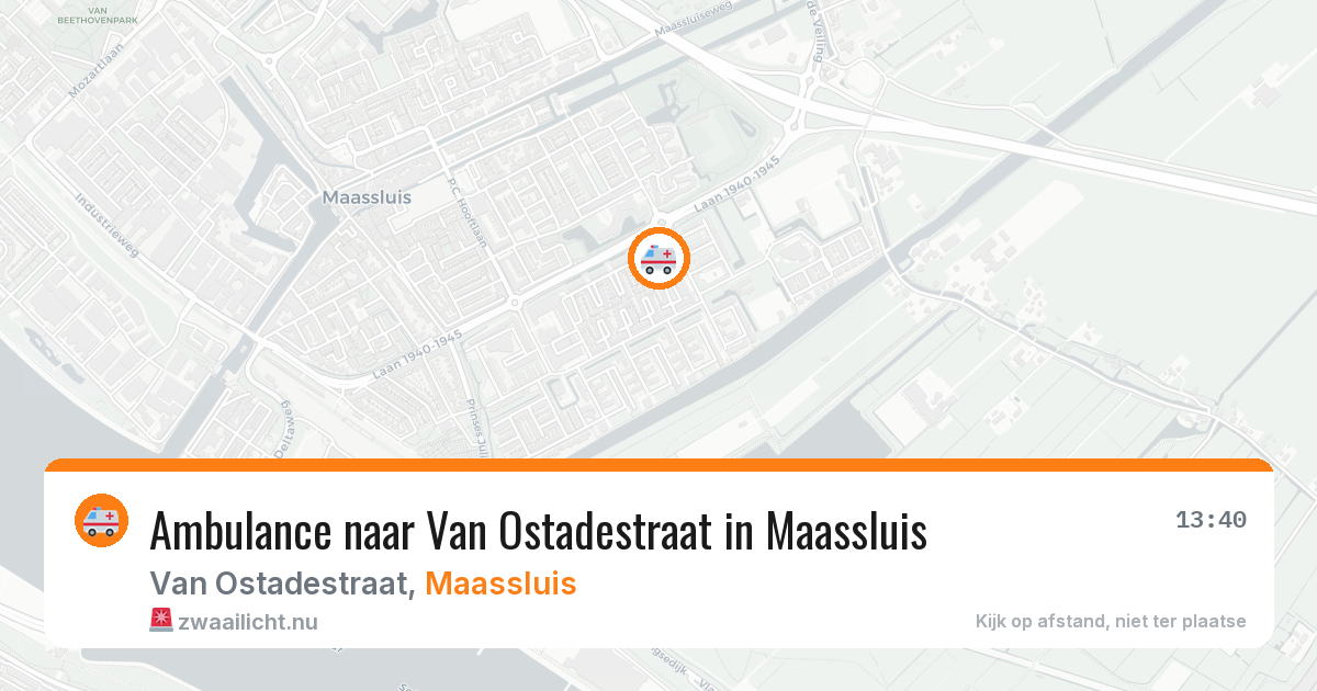 Ambulance naar Van Ostadestraat in Maassluis — 29 mei 2026