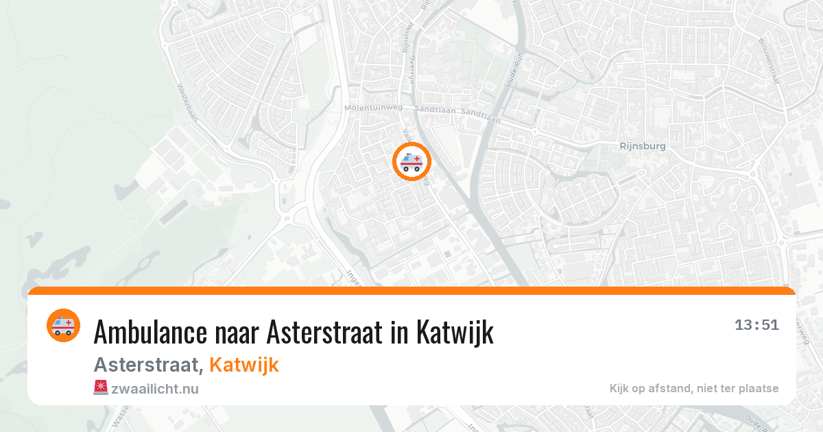 Ambulance naar Asterstraat in Katwijk — 6 apr 2026