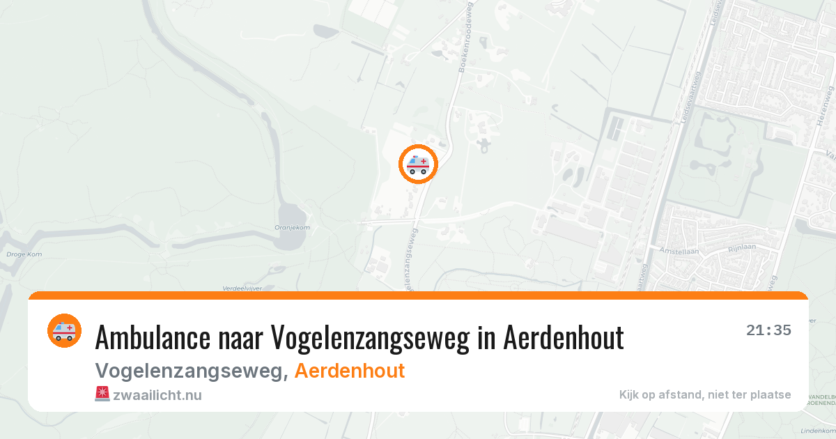Ambulance naar Vogelenzangseweg in Aerdenhout — 8 jul 2026