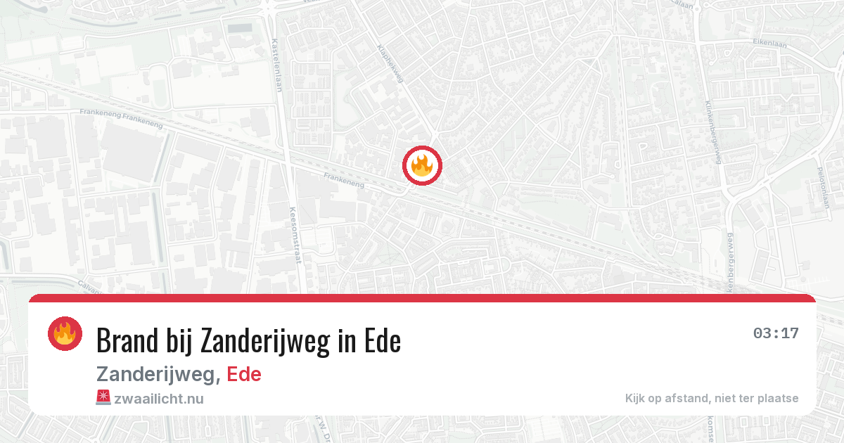 Brand bij Zanderijweg in Ede — 25 jul 2026