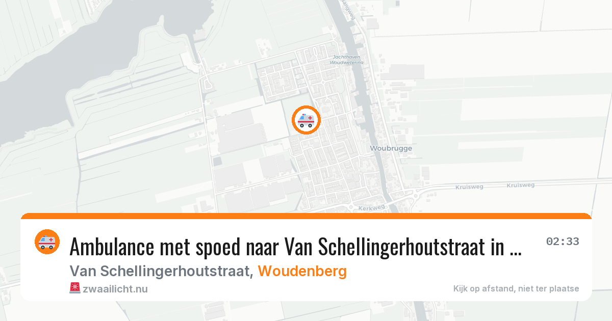 Ambulance met spoed naar Van Schellingerhoutstraat in Woudenberg — 11 mei 2026