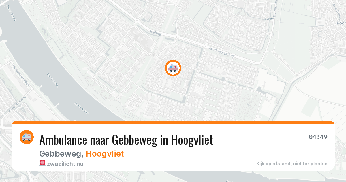 Ambulance naar Gebbeweg in Hoogvliet — 2 jun 2026