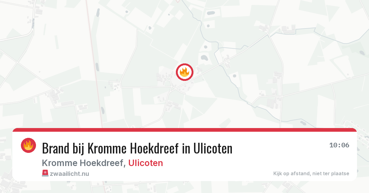 Brand bij Kromme Hoekdreef in Ulicoten — 29 mei 2026