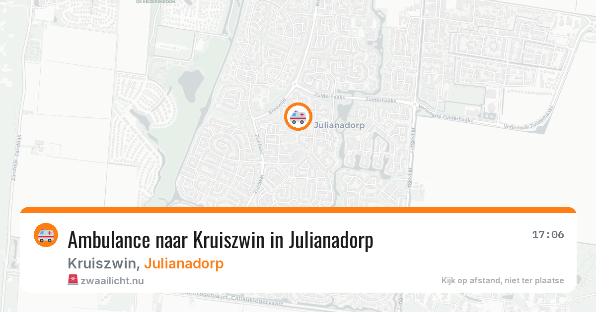 Ambulance naar Kruiszwin in Julianadorp — 17 jan 2026
