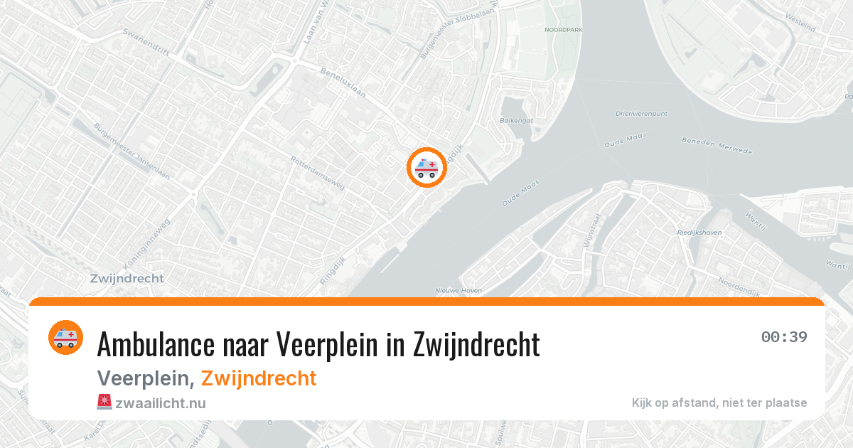 Ambulance naar Veerplein in Zwijndrecht — 23 mei 2026