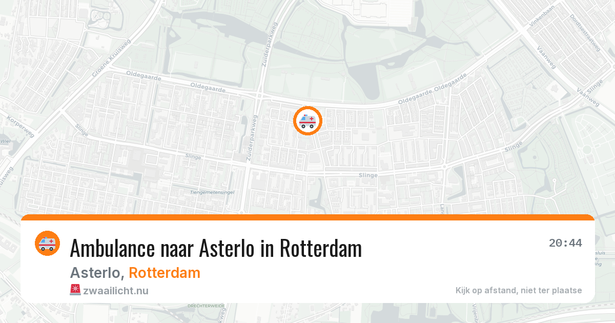 Ambulance naar Asterlo in Rotterdam — 13 jul 2026