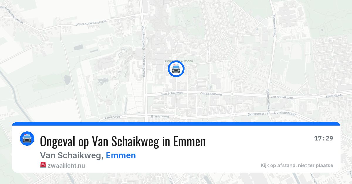 Ongeval op Van Schaikweg in Emmen — 20 jan 2026