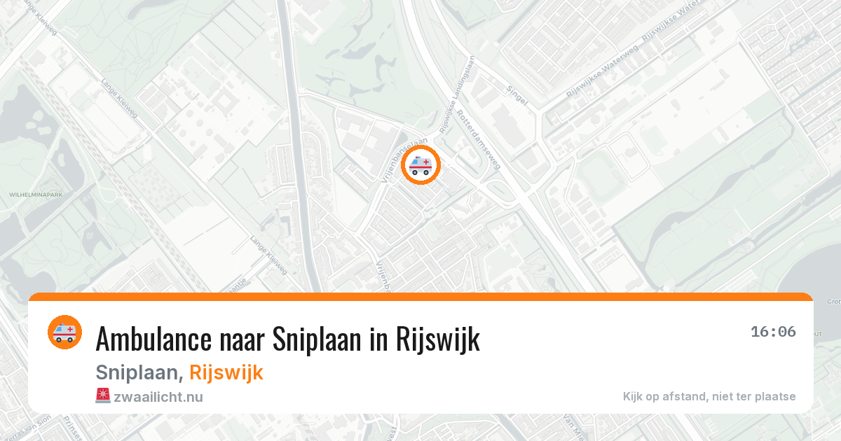 Ambulance naar Sniplaan in Rijswijk — 31 mrt 2026