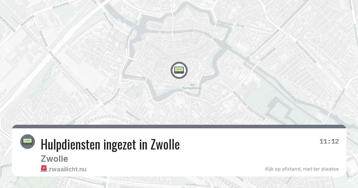 Hulpdiensten ingezet in Zwolle — 14 mei 2026 | 🚨 Zwaailicht.nu