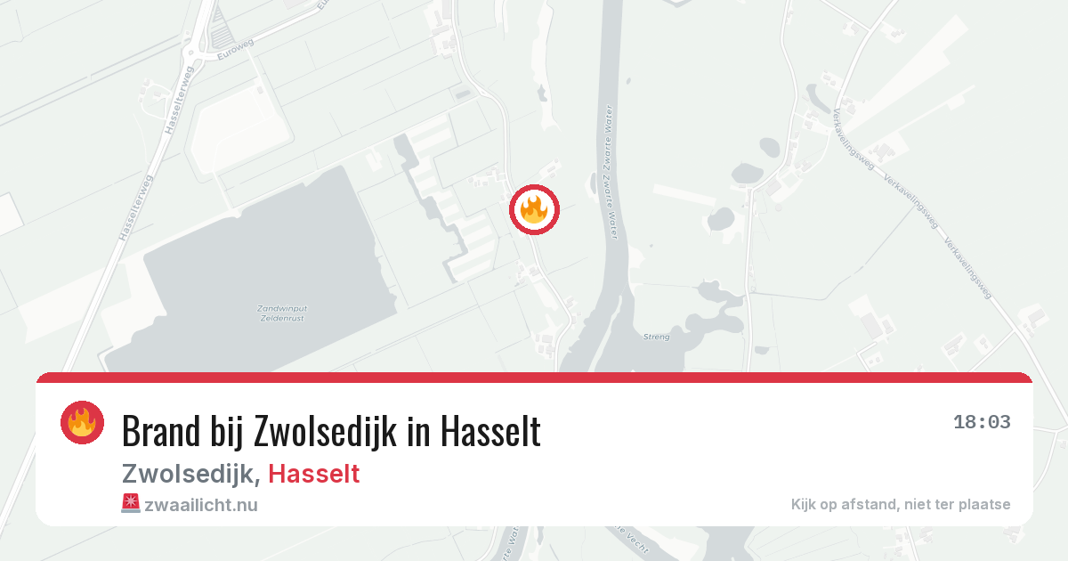 Brand bij Zwolsedijk in Hasselt — 9 jul 2026