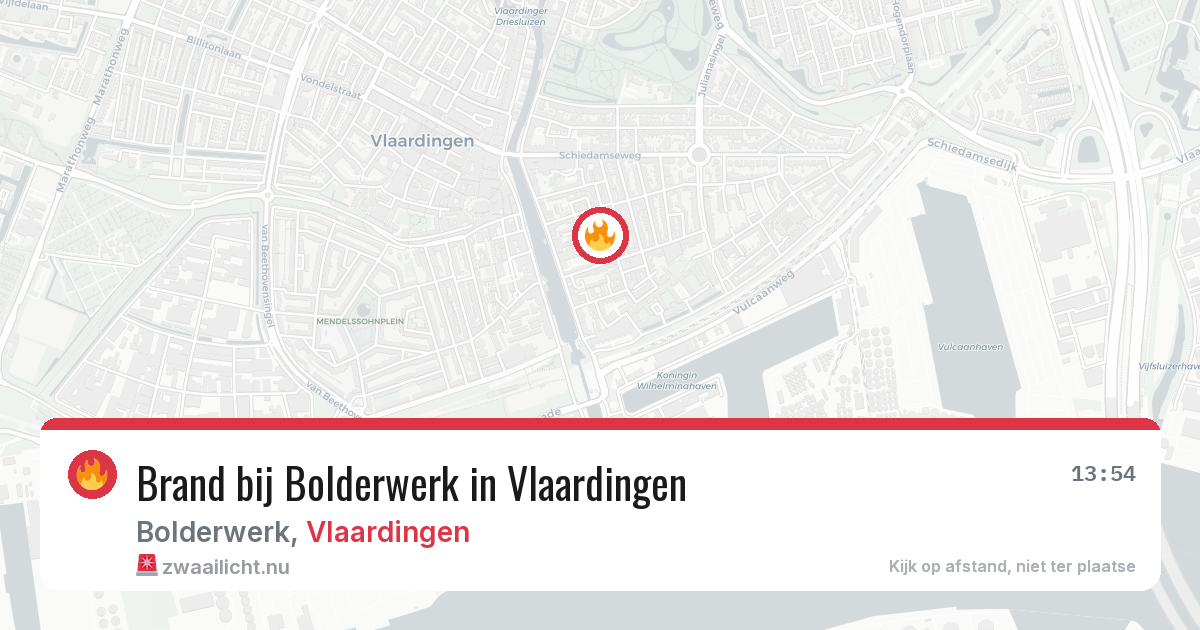 Brand bij Bolderwerk in Vlaardingen — 21 jul 2026