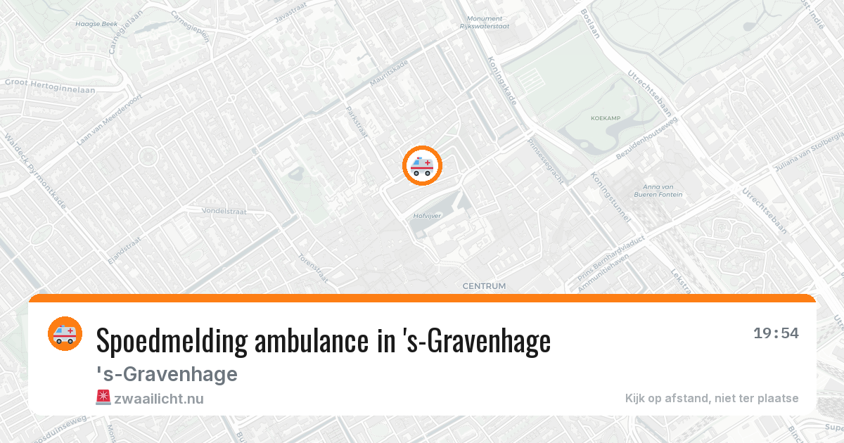Spoedmelding ambulance in 's-Gravenhage — 24 mei 2026