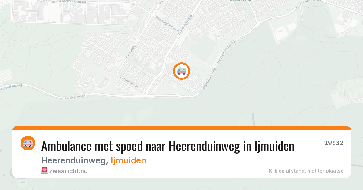 Ambulance met spoed naar Heerenduinweg in Ijmuiden — 17 jul 2026