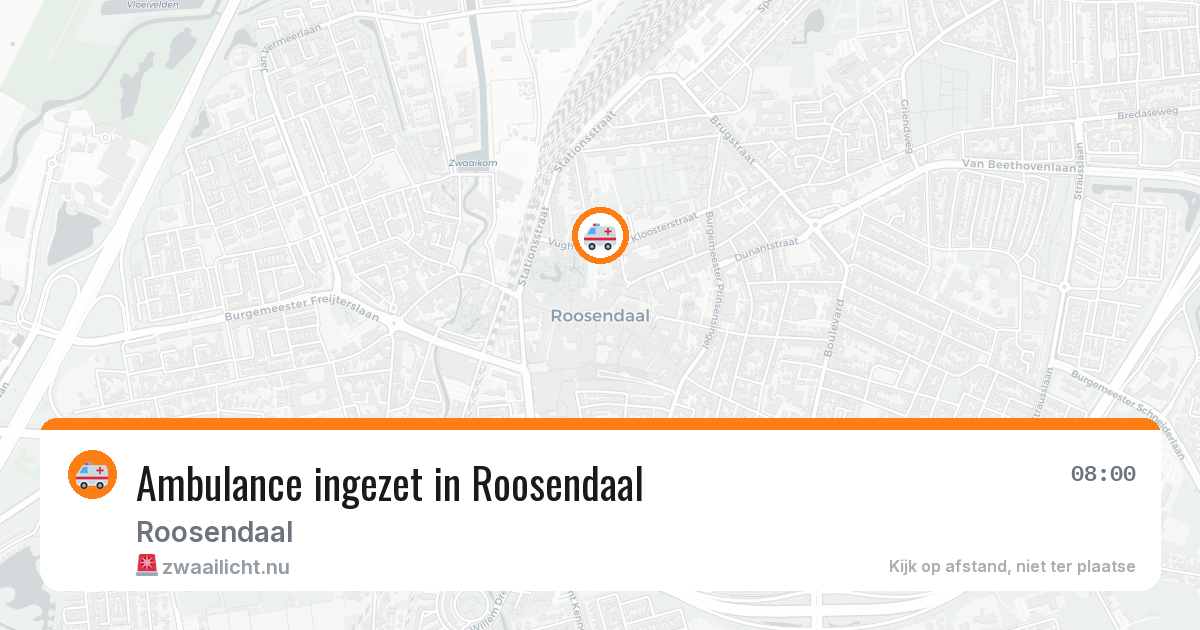 Ambulance ingezet in Roosendaal — 20 jul 2026