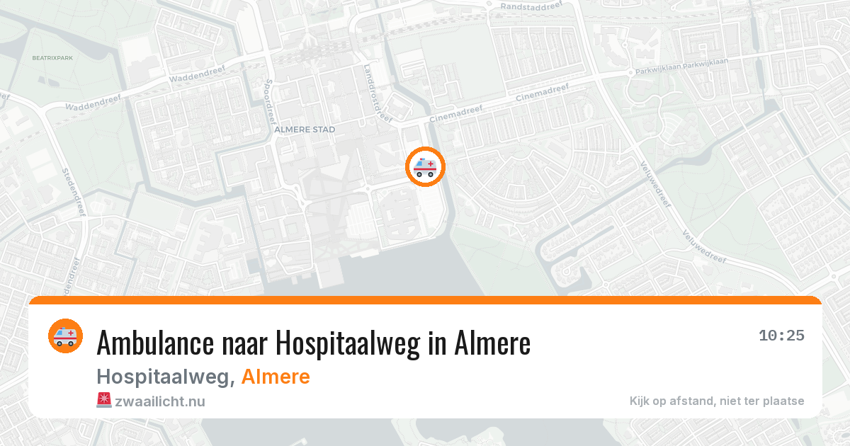 Ambulance naar Hospitaalweg in Almere — 26 jul 2026