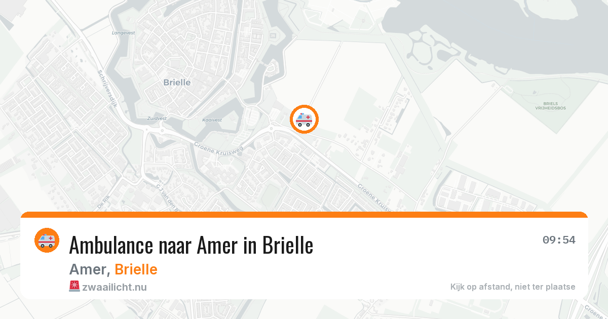 Ambulance naar Amer in Brielle — 13 jul 2026