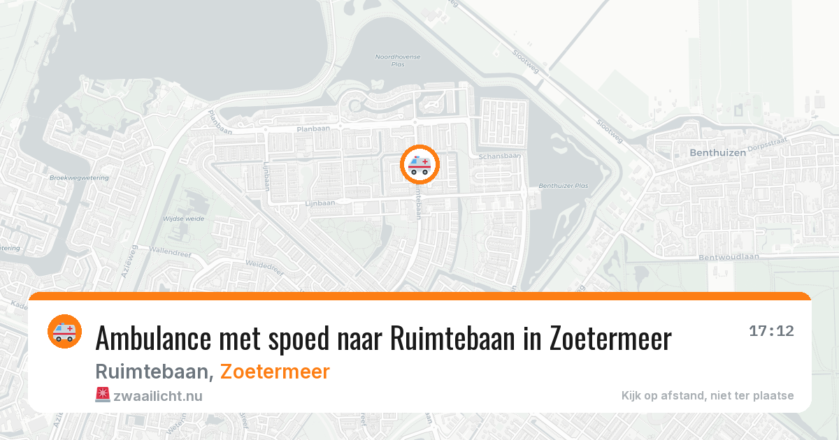 Ambulance met spoed naar Ruimtebaan in Zoetermeer — 11 jul 2026