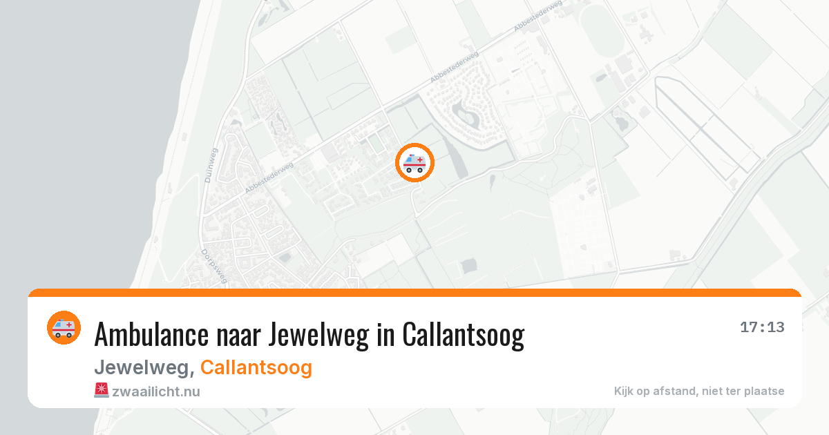 Ambulance naar Jewelweg in Callantsoog — 23 jul 2026