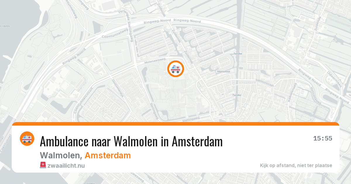 Ambulance naar Walmolen in Amsterdam — 23 jul 2026