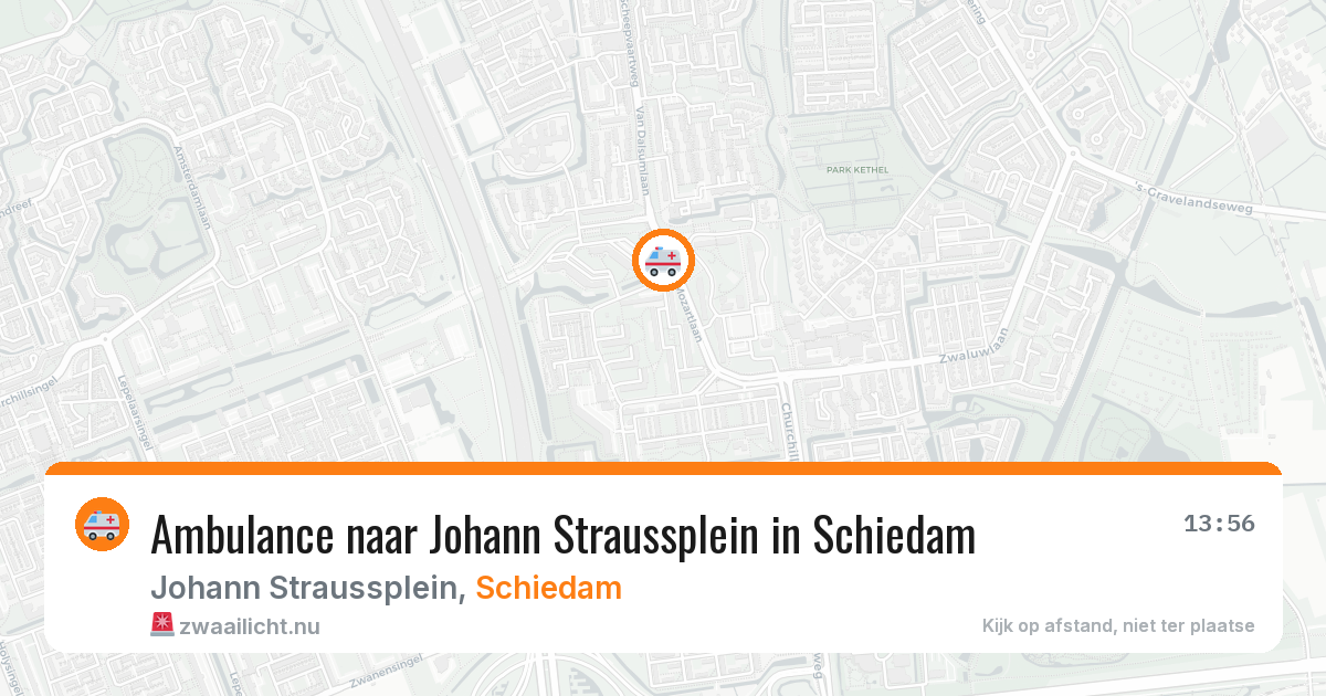 Ambulance naar Johann Straussplein in Schiedam — 27 mei 2026