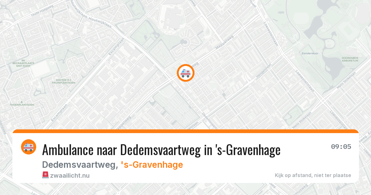 Ambulance naar Dedemsvaartweg in 's-Gravenhage — 27 jul 2026