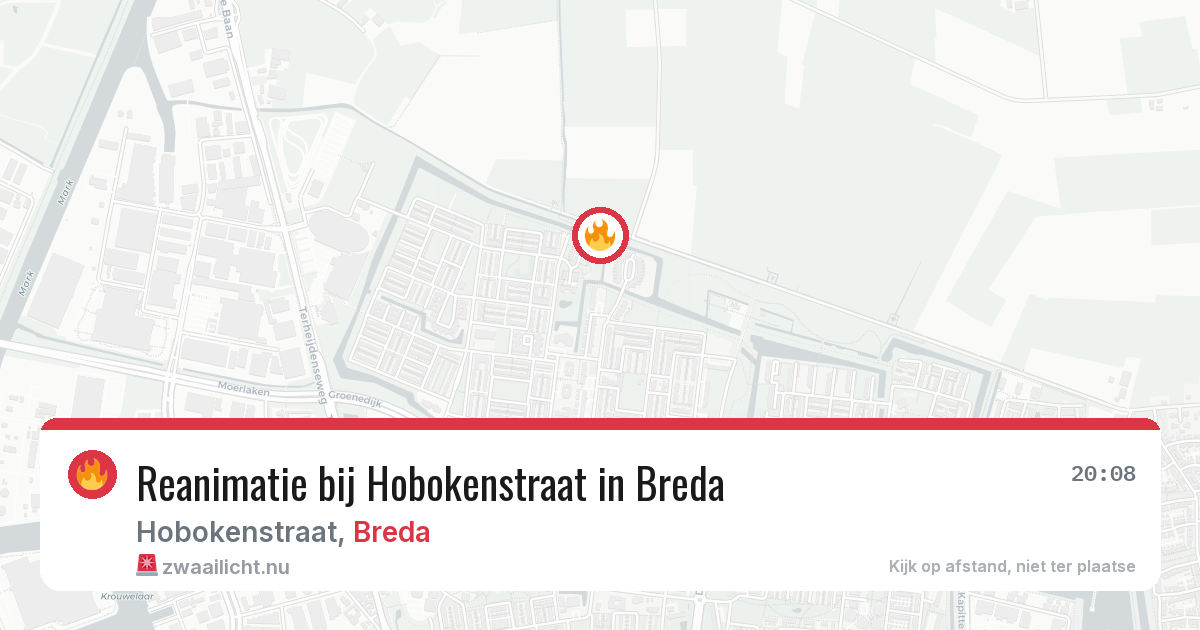 Reanimatie bij Hobokenstraat in Breda — 25 jul 2026