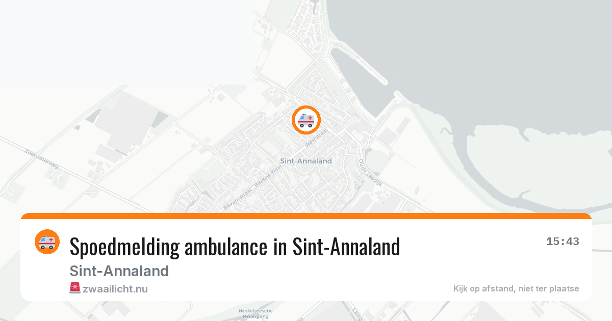 Spoedmelding ambulance in Sint-Annaland — 10 jul 2026