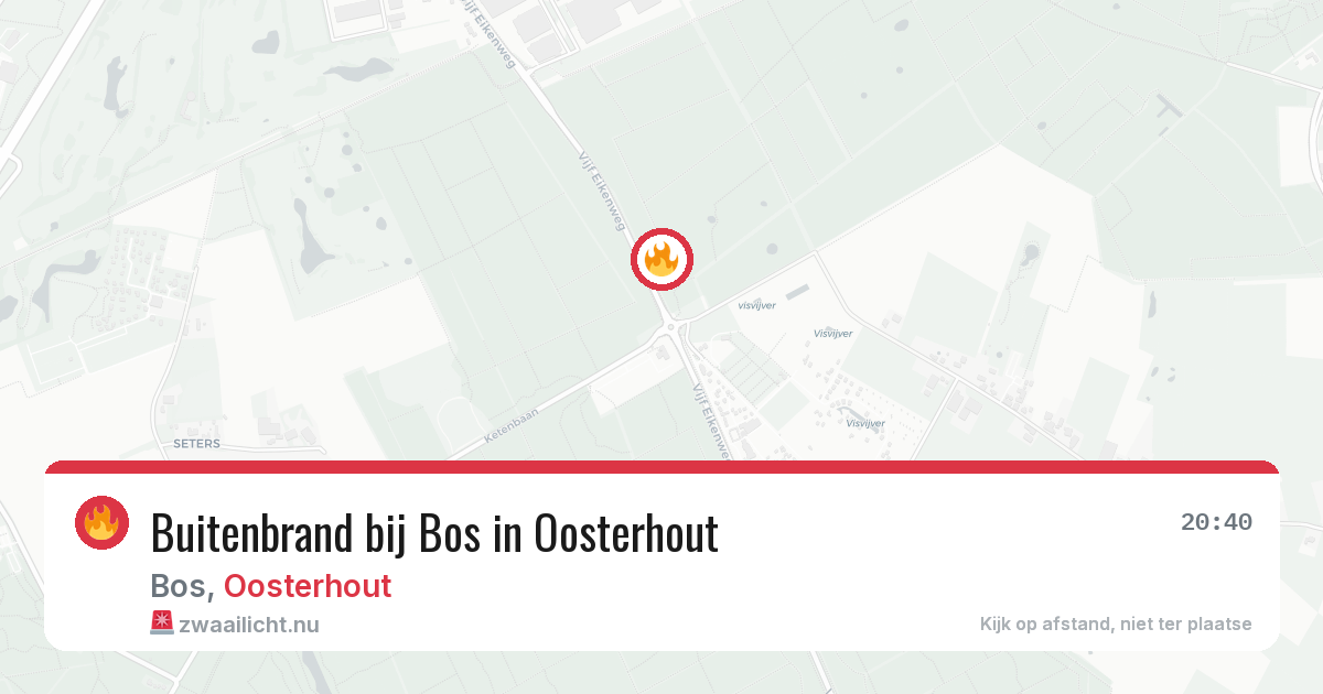 Buitenbrand bij Bos in Oosterhout — 21 jul 2026
