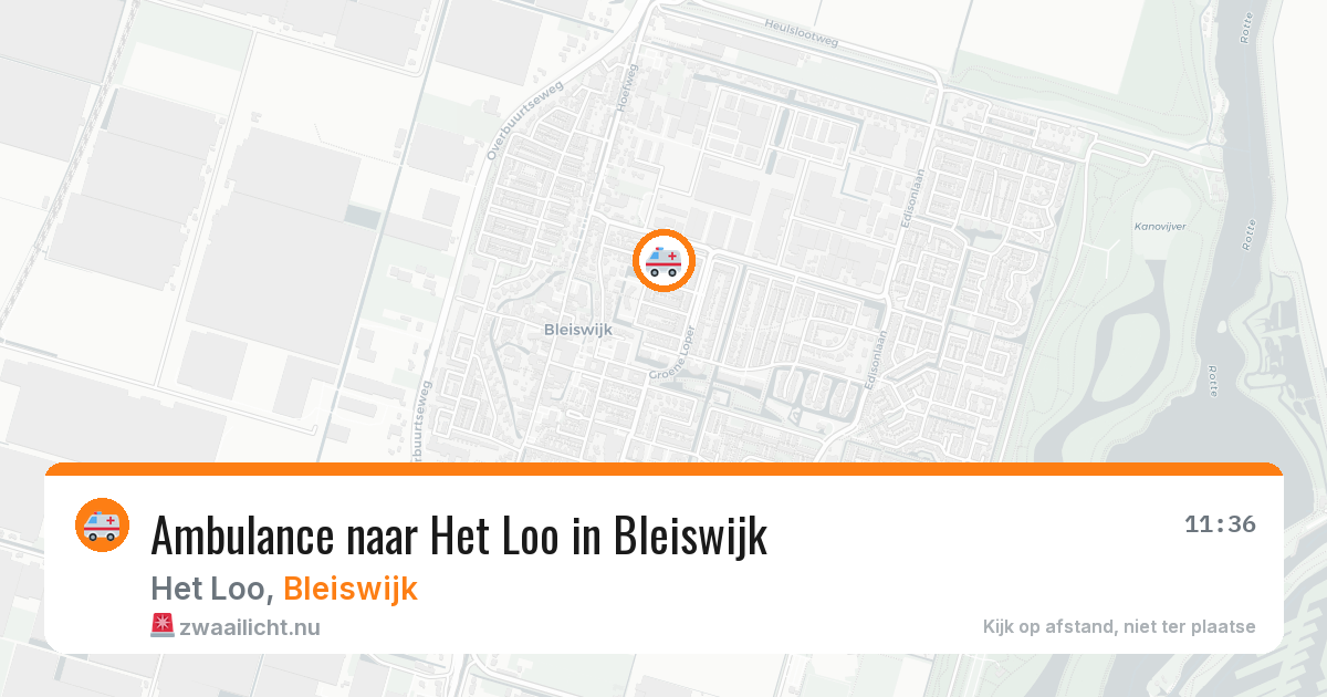Ambulance naar Het Loo in Bleiswijk — 16 jul 2026