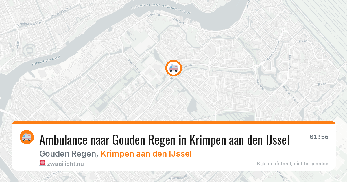 Ambulance naar Gouden Regen in Krimpen aan den IJssel — 17 jul 2026