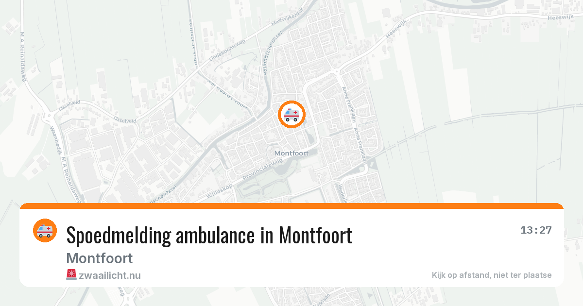 Spoedmelding ambulance in Montfoort — 9 apr 2026