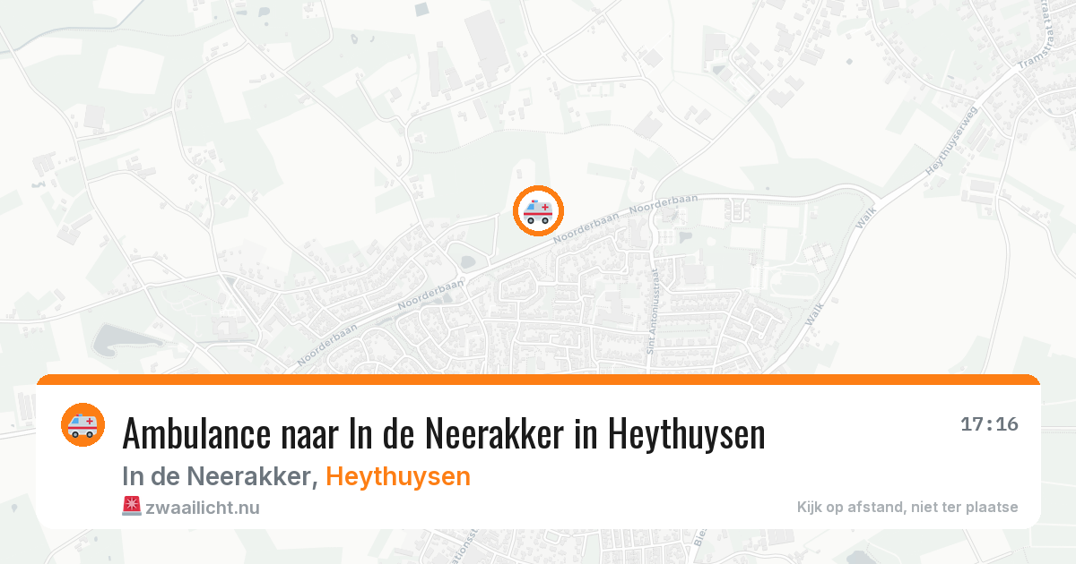 Ambulance naar In de Neerakker in Heythuysen — 15 jul 2026