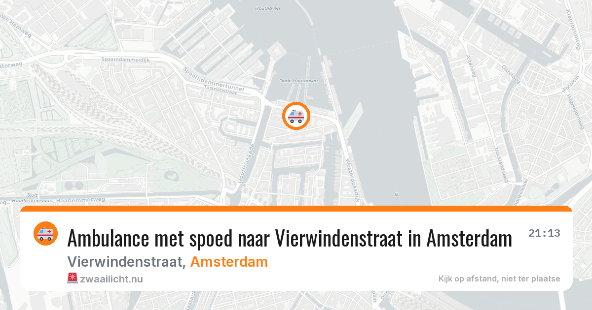 Ambulance met spoed naar Vierwindenstraat in Amsterdam — 25 jul 2026