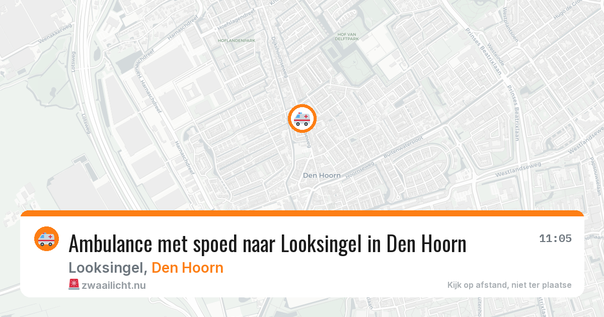 Ambulance met spoed naar Looksingel in Den Hoorn — 7 apr 2026