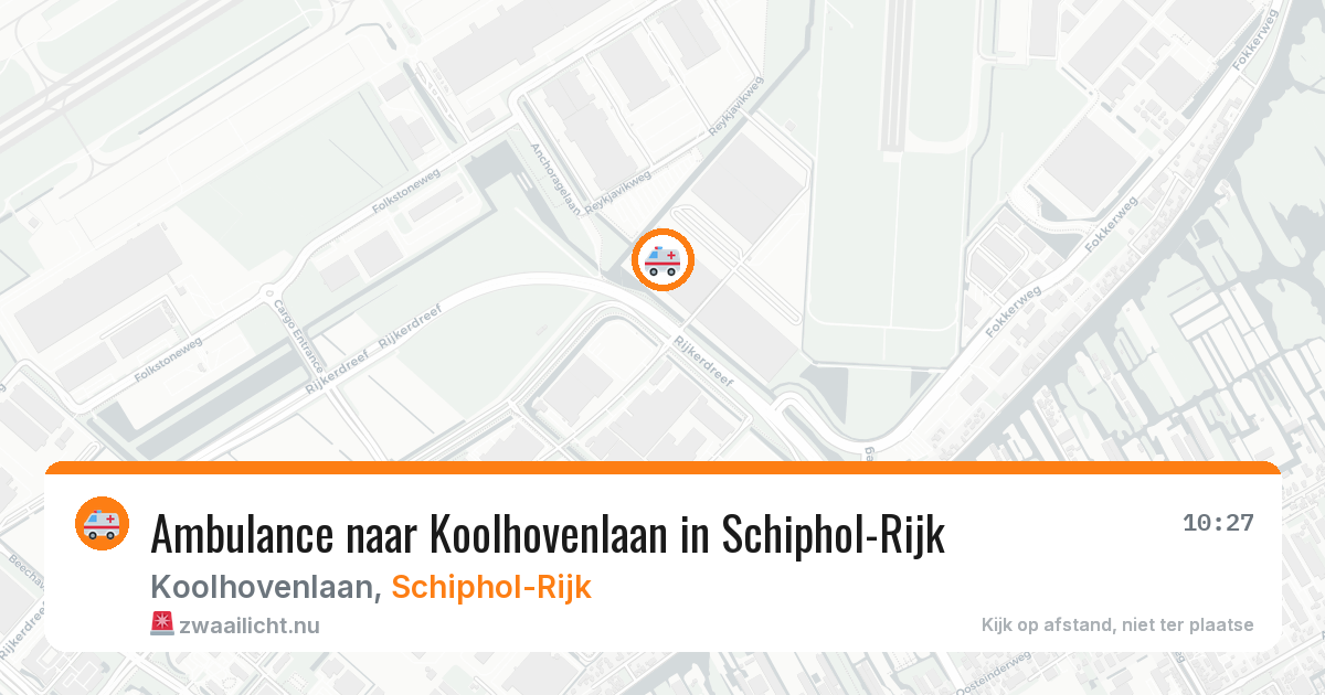 Ambulance naar Koolhovenlaan in Schiphol-Rijk — 2 jul 2026
