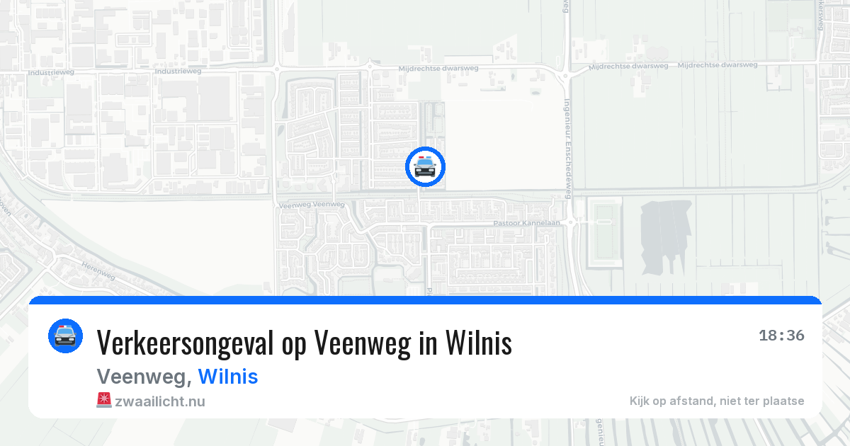 Verkeersongeval op Veenweg in Wilnis — 20 mrt 2026