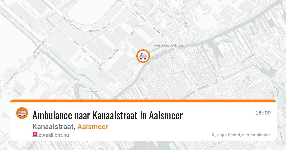 Ambulance naar Kanaalstraat in Aalsmeer — 14 mrt 2026