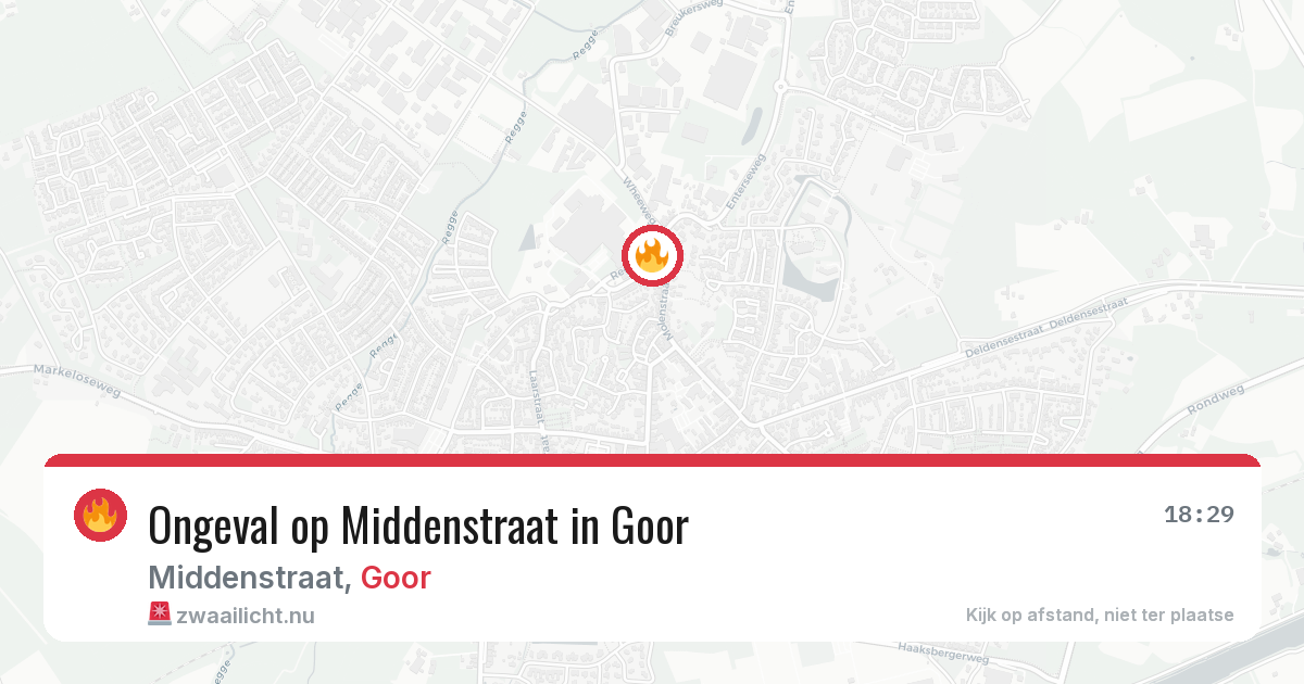 Ongeval op Middenstraat in Goor — 15 mei 2026