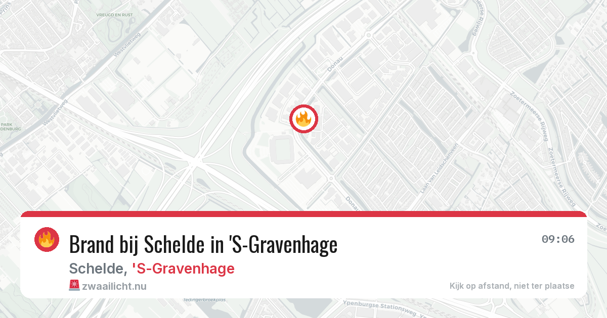 Brand bij Schelde in 'S-Gravenhage — 2 jun 2026
