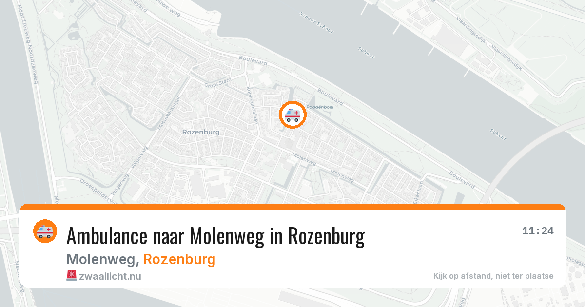Ambulance naar Molenweg in Rozenburg — 28 mei 2026