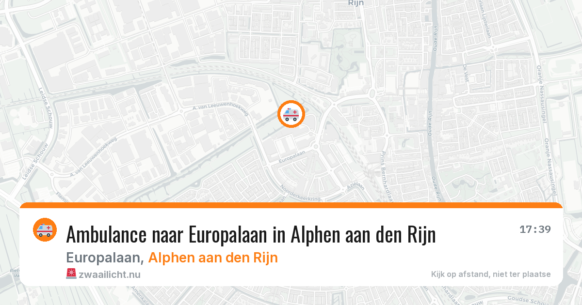 Ambulance naar Europalaan in Alphen aan den Rijn — 24 jul 2026