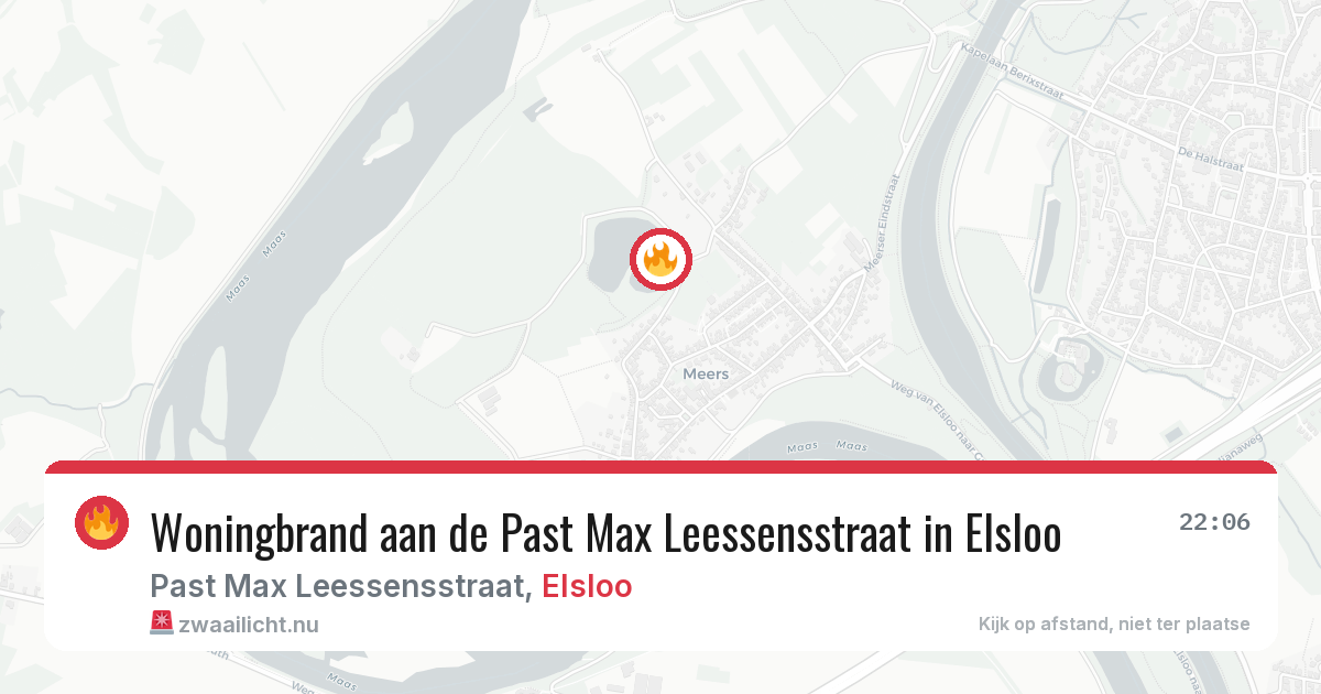 Woningbrand aan de Past Max Leessensstraat in Elsloo — 1 jun 2026