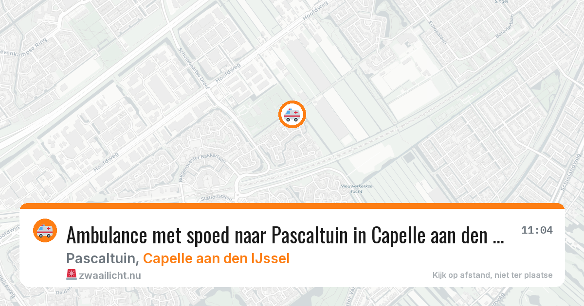 Ambulance met spoed naar Pascaltuin in Capelle aan den IJssel — 23 jan 2026