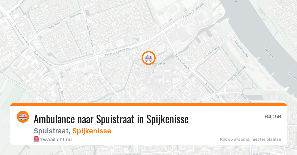 Ambulance naar Spuistraat in Spijkenisse — 18 jul 2026